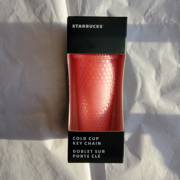 Starbucks pink lemonade key chain